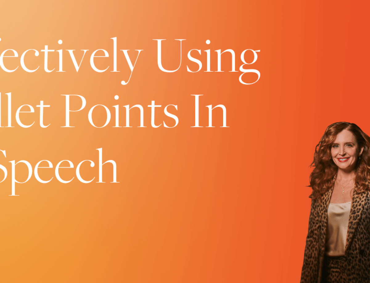 Effectively Using Bullet Points In A Speech