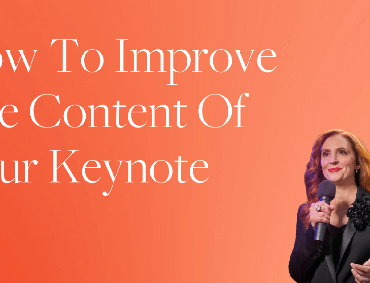 How To Improve The Content Of Your Keynote