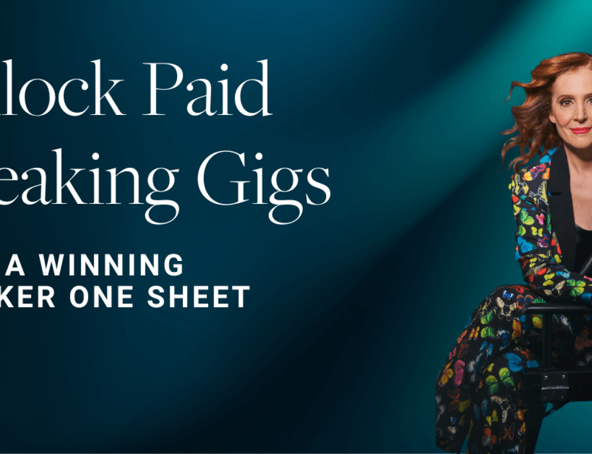 Unlock Paid Speaking Gigs with a Winning Speaker One Sheet