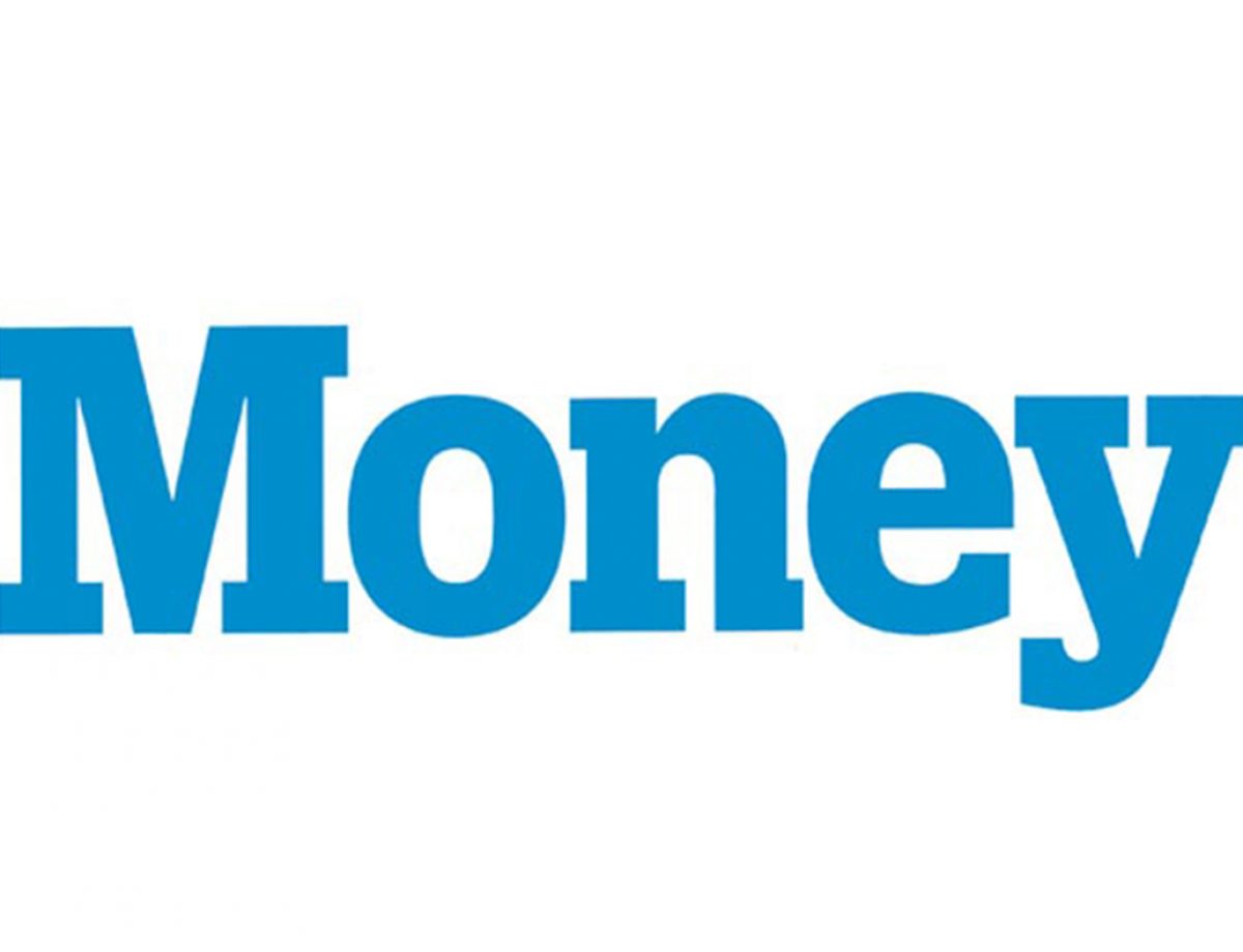 Money Magazine Logo in Blue Color